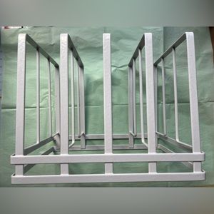 dishes organizer 13x9x12 inches metal white